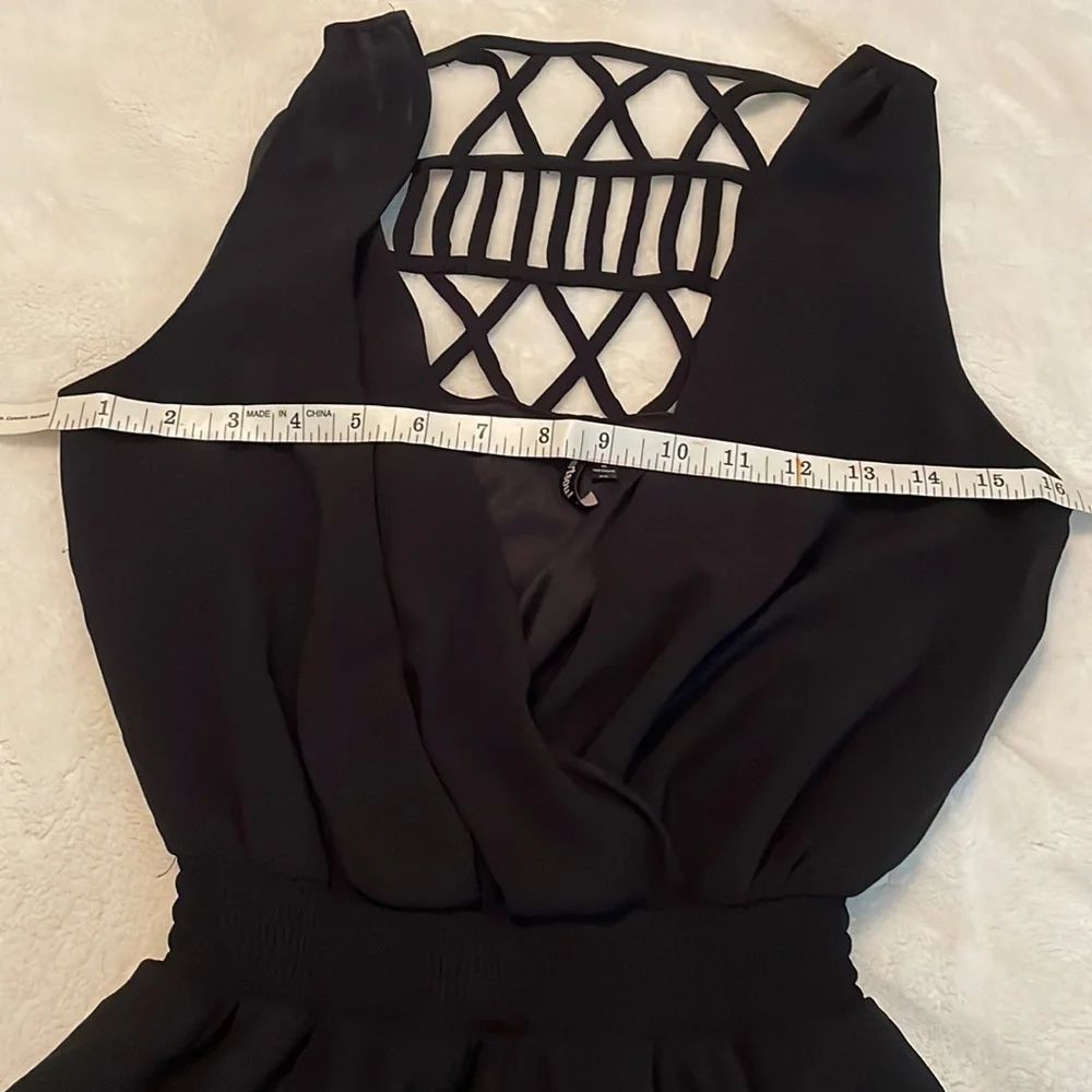 Black Lace Back Romper size XS - Picture 4 of 10